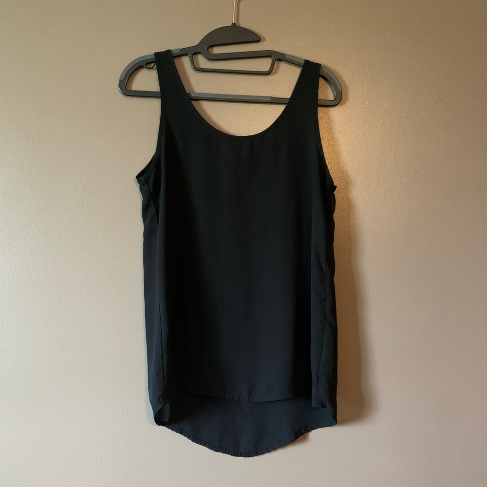 Sheer Black Sleeveless Top